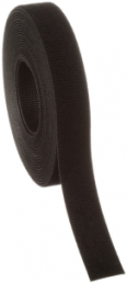 Cable tie with Velcro tape, releasable, nylon, (L x W) 4572 x 19.1 mm, black, -18 to 104 °C