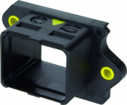 Bulkhead housing with seal, black, for Push-Pull connector, 09455450040