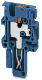 Plug, push-in connection, 0.14-1.5 mm², 1 pole, 17.5 A, 6 kV, blue, 3212691