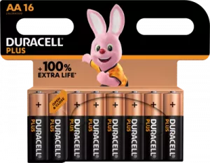 PLUS-AA CP16 Duracell Round Cells, 9V Blocks