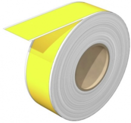 Polyester Label, (L x W) 30 m x 27 mm, yellow, Roll with 1 pcs
