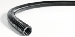 Corrugated hose, inside Ø 28.1 mm, outside Ø 34.5 mm, BR 60 mm, polyamide, black