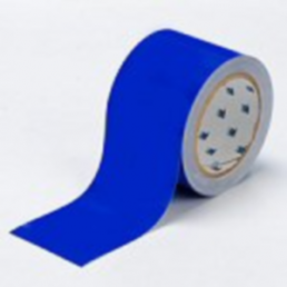 Floor marking tape, (L x W) 30 m x 76.2 mm, polyester, BLUE FLOOR TAPE 76,2 X 30