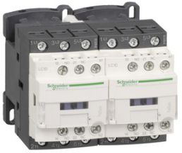 Reversing contactor, 3 pole, 12 A, 400 V, 3 Form A (N/O), coil 380 VAC, screw connection, LC2D12Q7