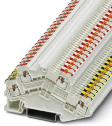 Double level terminal, push-in connection, 0.14-1.5 mm², 4 pole, 16 A, 6 kV, white, 3214663