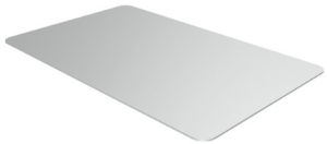 Aluminum label, (L x W) 85 x 54 mm, silver, 40 pcs