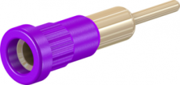 4 mm socket, round plug connection, mounting Ø 6.8 mm, purple, 23.1014-26