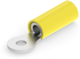 Insulated ring cable lug, 2.62-6.64 mm², AWG 12, 3.68 mm, M3.5, yellow
