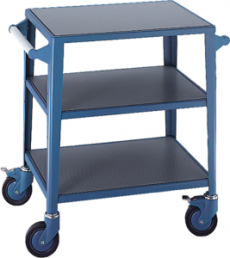 ESD laboratory trolley, adjustable intermediate shelf, (L x W x D) 900 x 660 x 580 mm, 26 kg, 00.005.232.2