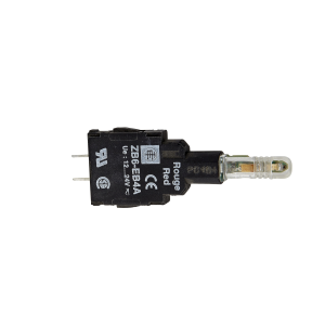 Lamp socket, white, 24 V AC/DC, PCB pin, ZB6EB1A