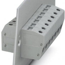 Feed through terminal, 1 pole, 0.5-25 mm², clamping points: 2, gray, screw connection, 76 A