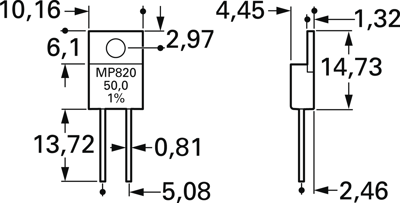 MP820-10.0-1% Caddock Wirewound Resistors Image 3