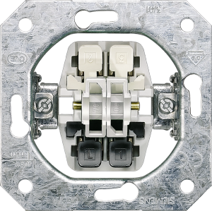DELTA insert flush-m. shutter/blind switch with elec. interlock