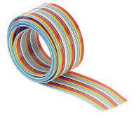 Flat ribbon cable, 6 pole, pitch 1.27 mm, 0.09 mm², AWG 28, different