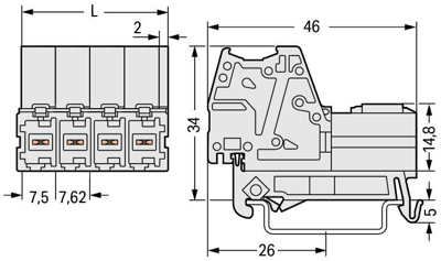 831-3204/007-000 WAGO PCB Connection Systems Image 2