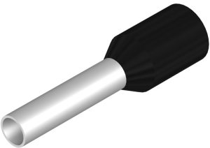 Insulated Wire end ferrule, 1.5 mm², 15 mm/8 mm long, black, 9021960000