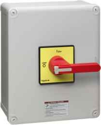 Emergency stop load-break switch, Rotary actuator, 3 pole, 115 A, (W x H x D) 241 x 291 x 191 mm, Door mounting, VC6GUN