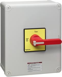 Load-break switch, Rotary actuator, 3 pole, 100 A, (W x H x D) 241 x 291 x 191 mm, Door mounting, VC5GUN