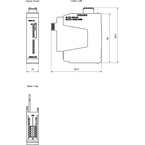 6ES7231-4HD50-0XB0 Siemens Analog Modules Image 3