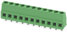 PCB terminal, 11 pole, pitch 5.08 mm, AWG 26-14, 17.5 A, screw connection, green, 1730214
