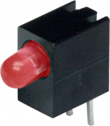 LED signal light, red, 10 mcd, pitch 2.54 mm, LED number: 1