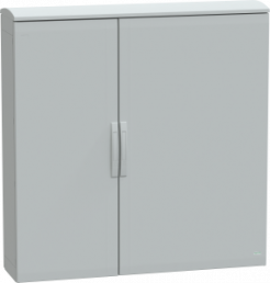 Control cabinet, (H x W x D) 1250 x 1250 x 320 mm, IP44, polyester, light gray, NSYPLAT12123G