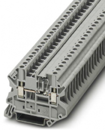 Component terminal block, screw connection, 0.14-6.0 mm², 2 pole, 500 mA, 8 kV, gray, 3046210