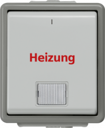 DELTA fläche IP44 surface-m. heating emergency OFFswitch with window and LED...