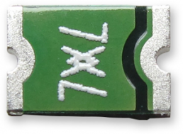 PTC fuse, resettable, SMD 1812, 13.2 V (DC), 100 A, 1.5 A (trip), 750 mA (hold), RF1404-000