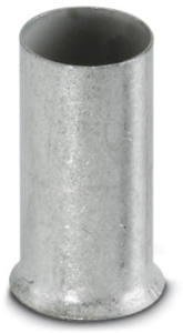 Uninsulated Wire end ferrule, 25 mm², 15 mm long, DIN 46228/1, silver, 3200360