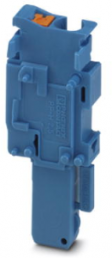 Plug, push-in connection, 0.14-4.0 mm², 1 pole, 24 A, 6 kV, blue, 3210130