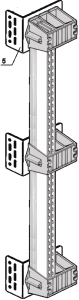 Mounting Bracket for bus bar 1, 2‐Poles