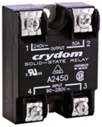 Solid state relay, 3-32 VDC, zero voltage switching, 24-280 VAC, 10 A, PCB mounting, D2410