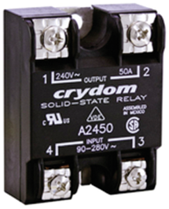 Solid state relay, 3-32 VDC, zero voltage switching, 24-280 VAC, 25 A, PCB mounting, D2425