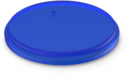 Aperture, round, Ø 17.8 mm, (H) 2.3 mm, blue, for pushbutton switch, 5.00.888.506/1600