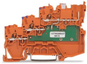 3-wire initiator supply terminal, spring-clamp connection, 0.14-1.5 mm², 13.5 A, 4 kV, orange, 2020-5372/1102-953