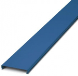 Cover profile, (L x W x H) 2000 x 60 x 14.4 mm, Polycarbonate/ABS, blue, 3240614