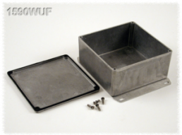 Aluminum die cast enclosure, (L x W x H) 119 x 119 x 59 mm, natural, IP65, 1590WUF