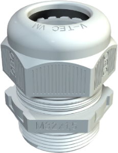 Cable gland, M40, 44 mm, IP68, light gray, 2022872