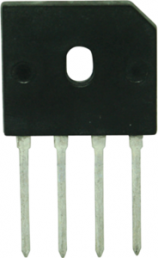 Silicon bridge rectifier, SIL, 100 V, 12 A