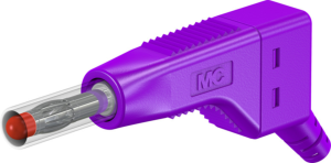 4 mm plug, screw connection, 2.5 mm², purple, 64.9326-26