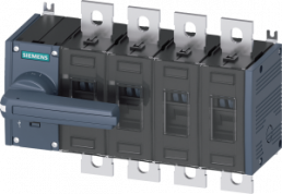 Load-break switch, 4 pole, 250 A, 1000 V, (W x H x D) 234 x 164 x 130.5 mm, screw mounting/DIN rail, 3KD3842-0PE10-0