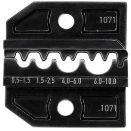 Crimping die for Non-insulated terminals, 0.5-10 mm², AWG 20-8, 624 1071 3 0