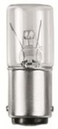 Incandescent bulb, BA15d, 5 W, 24 V (DC), clear