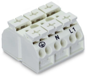 4-wire device connection terminal Ex e II, 3 pole, pitch 12 mm, 0.5-4.0 mm², AWG 20-12, 28 A, 440 V, push-in, 862-1633/999-950