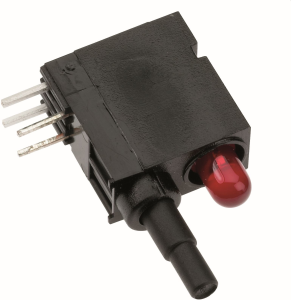 Pushbutton, 1 pole, red, illuminated  (red), 0.5 A/60 V, IP50, 1845.6332