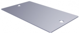 Stainless steel label, (L x W) 58 x 34.8 mm, silver, 1 pcs