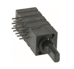 Step rotary switches, 3 pole, 4 stage, 30°, On-On, interrupting, 500 mA, 60 V, 1843.2332