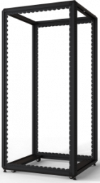 38 U cabinet rack, mobile, (H x W x D) 1800 x 800 x 900 mm, steel, black gray, 20630-225