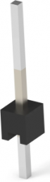 Pin header, 1 pole, pitch 2.54 mm, straight, black, 5-146274-1